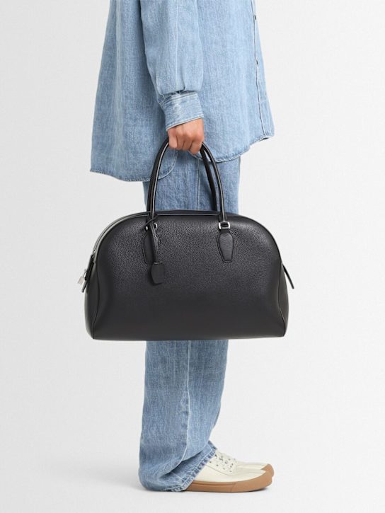 The Row: India 15.75 grain leather top handle bag - women_1 | Luisa Via Roma