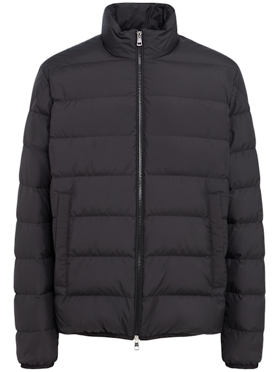 Moncler: Baudinet tech down jacket - Black - men_0 | Luisa Via Roma