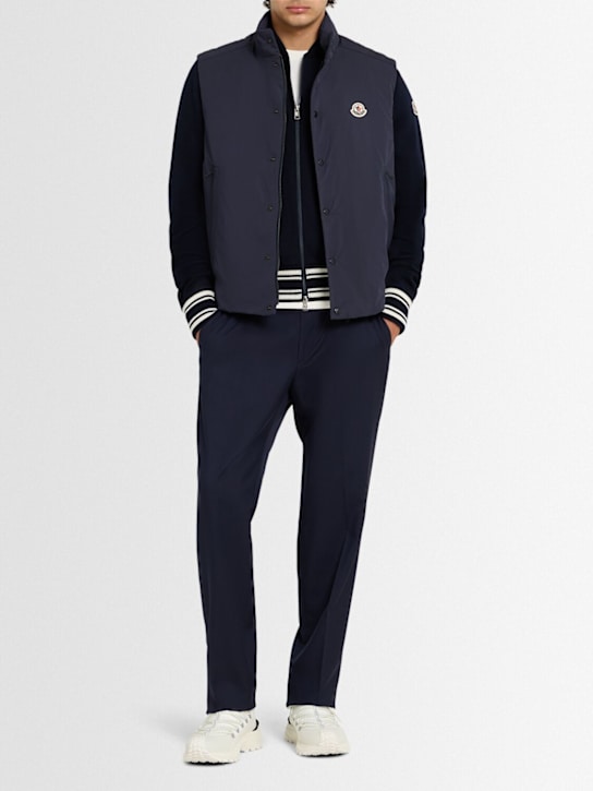 Moncler: Pilat tech down vest - English Blue - men_1 | Luisa Via Roma