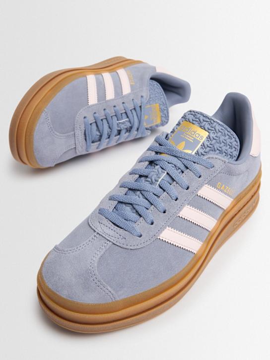 adidas Originals: Sneakers à lacets Gazelle Bold - Bleu Clair/Rose - kids-girls_1 | Luisa Via Roma