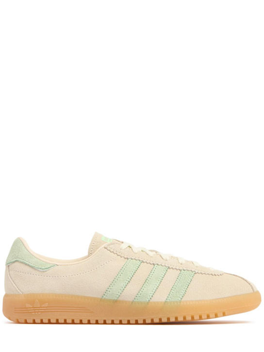 adidas Originals: Bermuda sneakers - White/Green - women_0 | Luisa Via Roma