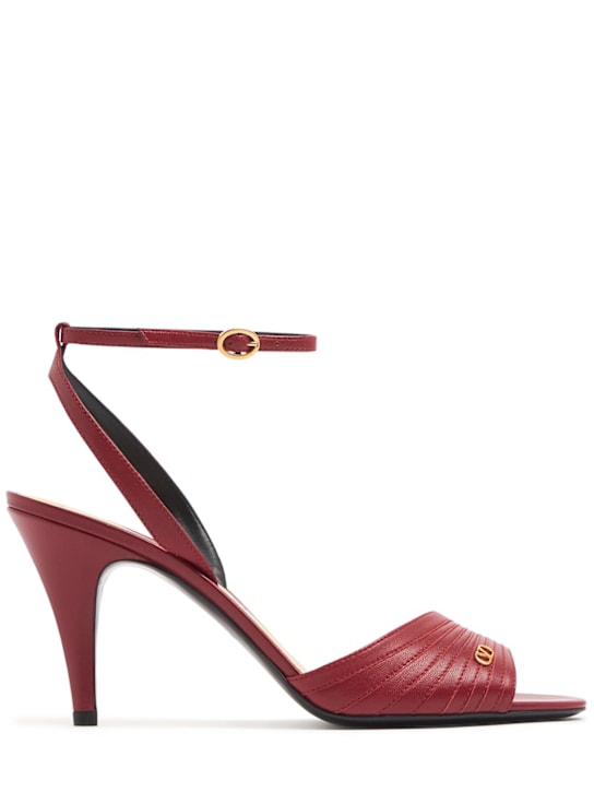 Valentino Garavani: Ladycrush レザーサンダル 85mm - women_0 | Luisa Via Roma