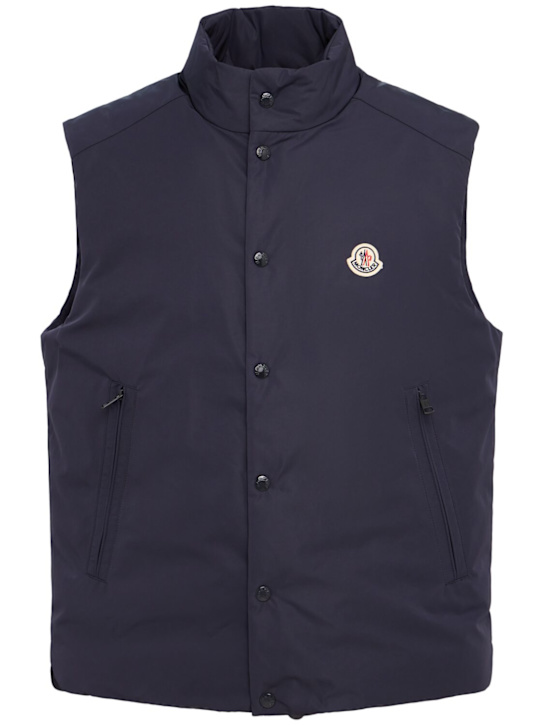 Moncler: Pilat tech down vest - English Blue - men_0 | Luisa Via Roma