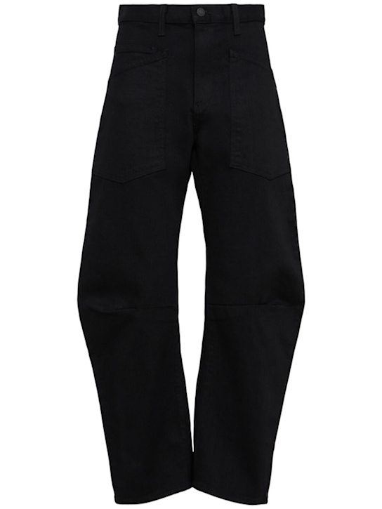 Nili Lotan: Shon wide leg jeans - ブラック - women_0 | Luisa Via Roma