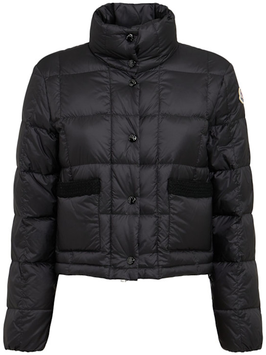 Moncler: Jarcieu nylon down jacket - Black - women_0 | Luisa Via Roma