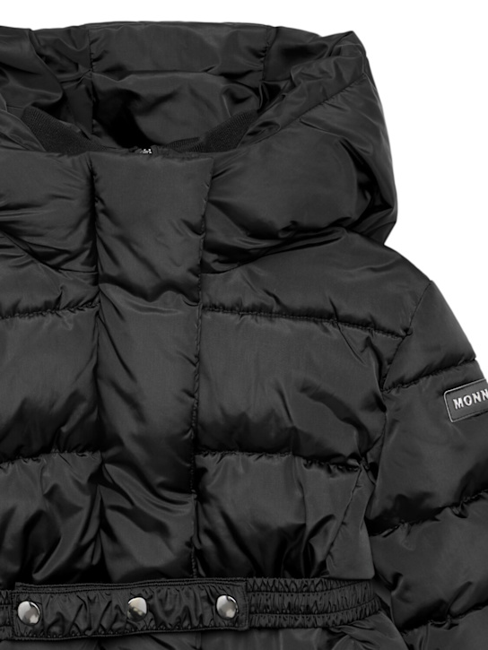 Monnalisa: Blouson en polyester à capuche & ceinture - kids-girls_1 | Luisa Via Roma