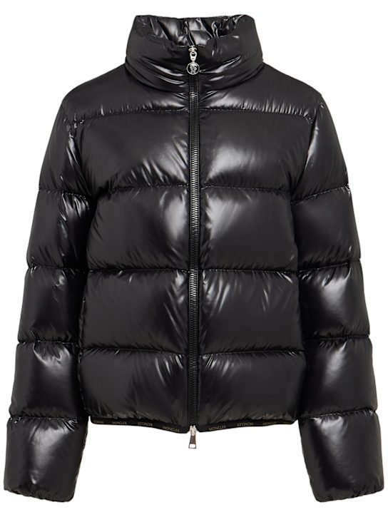 Moncler: Abbadia nylon down jacket - women_0 | Luisa Via Roma