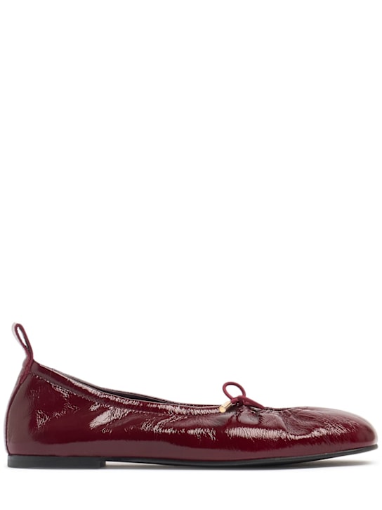 Alohas: Rosalind lace-up leather ballerina flats - women_0 | Luisa Via Roma