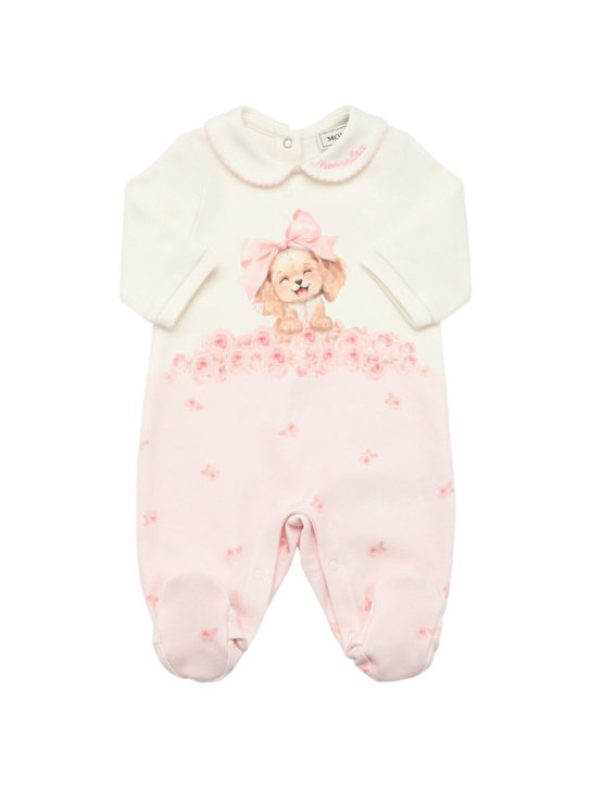 Monnalisa: Spielanzug aus Baumwollinterlock mit Druck - kids-girls_0 | Luisa Via Roma