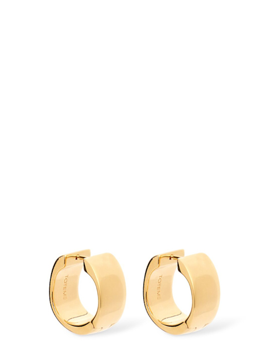 Toteme: Kreolenohrringe „Signatur“ - Gold - women_0 | Luisa Via Roma