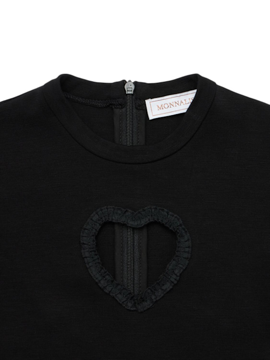 Monnalisa: Vestito punto Milano - Nero - kids-girls_1 | Luisa Via Roma