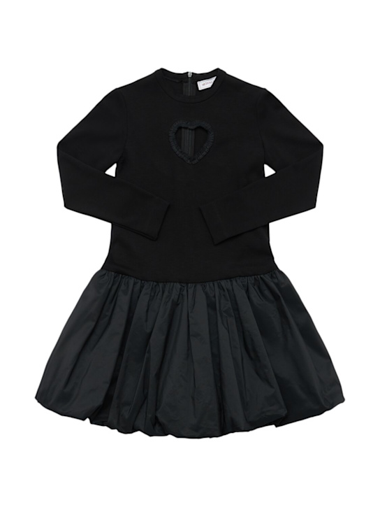 Monnalisa: Vestito punto Milano - Nero - kids-girls_0 | Luisa Via Roma