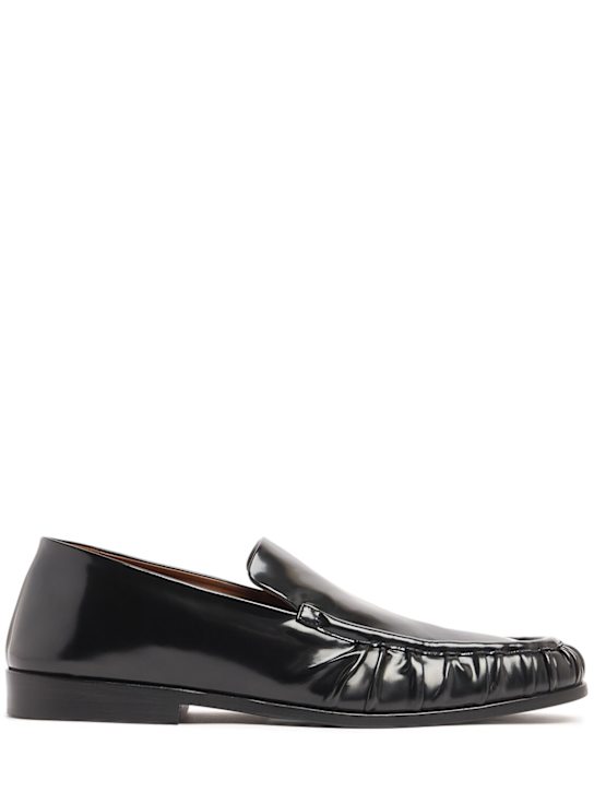 Marsell: Mocassino matte leather loafers - men_0 | Luisa Via Roma