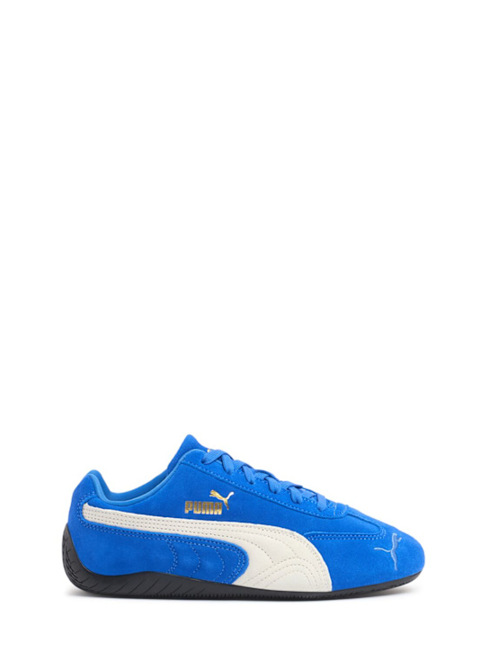 PUMA: Speedcat sneakers - Blue/Ivory - kids-boys_0 | Luisa Via Roma