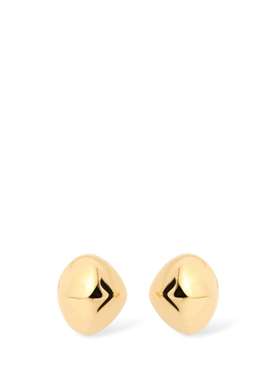 Toteme: Pebble stud earrings - Gold - women_0 | Luisa Via Roma