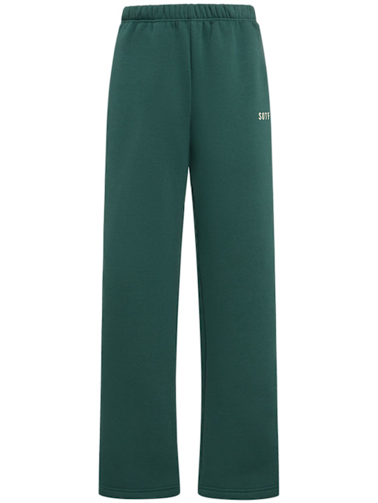 SOTF: 코튼 혼방 스웻팬츠 - 녹색 - women_0 | Luisa Via Roma