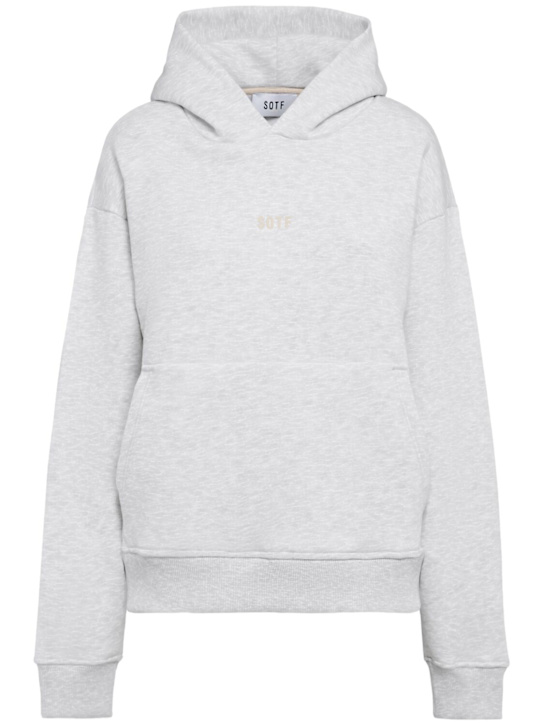 SOTF: 코튼 혼방 후디 - 그레이 멜란지 - women_0 | Luisa Via Roma