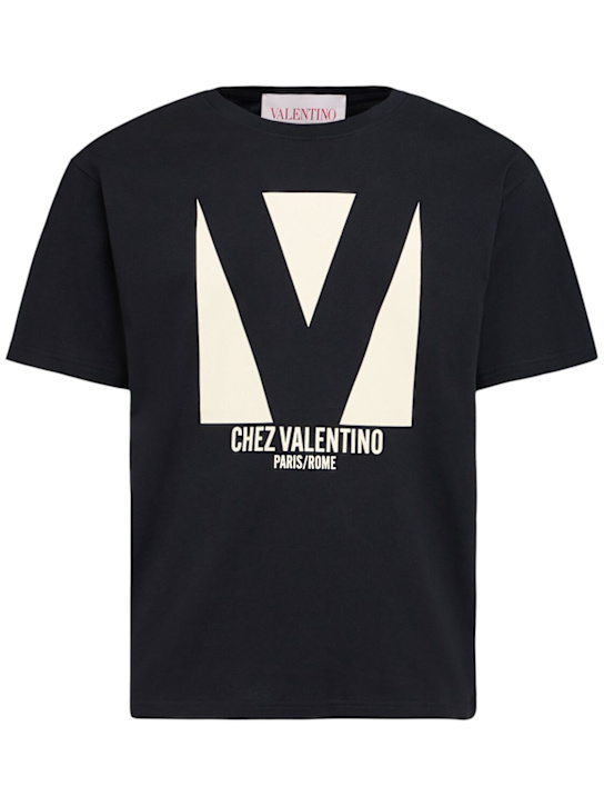 Valentino: Chez Valentino cotton jersey t-shirt - men_0 | Luisa Via Roma