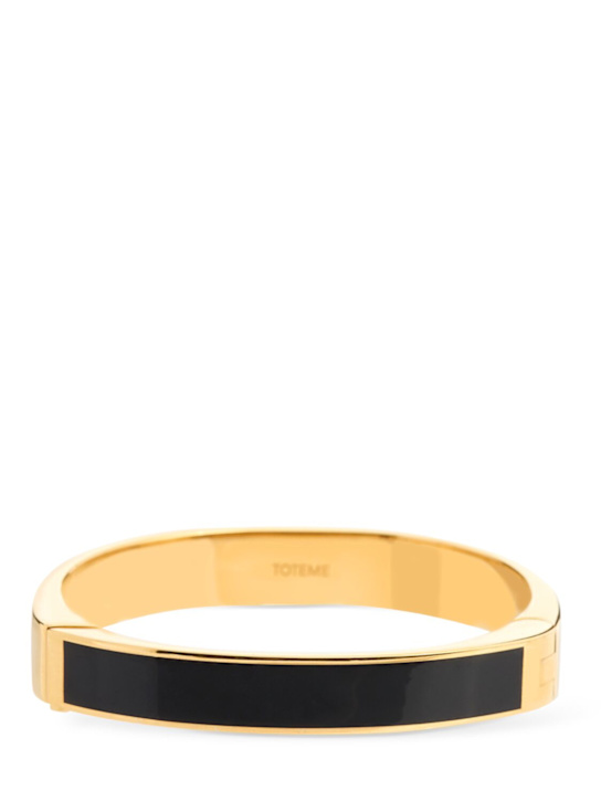 Toteme: Signature bracelet - Black/Gold - women_0 | Luisa Via Roma