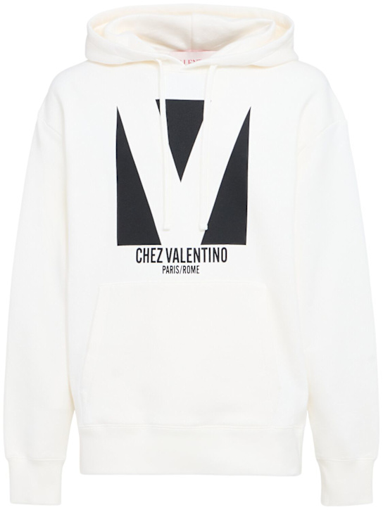 Valentino: Chez Valentino コットンフーディー - men_0 | Luisa Via Roma