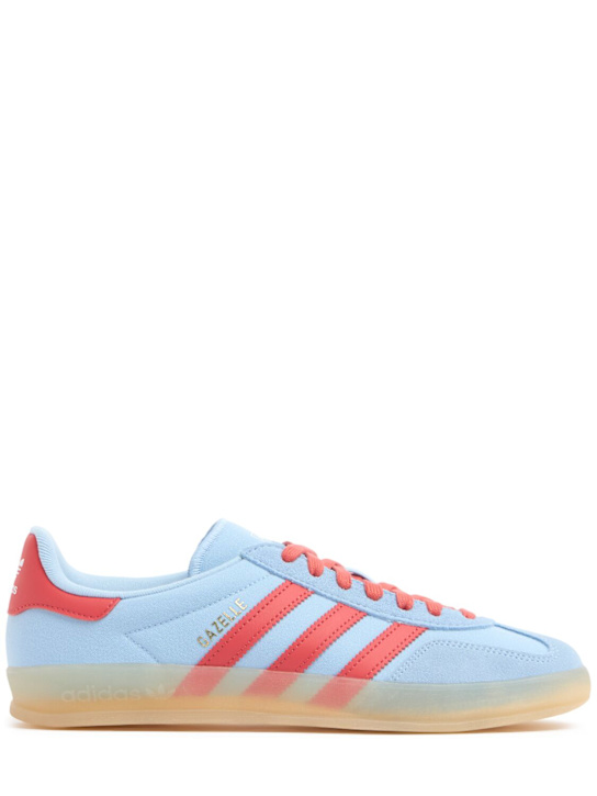 adidas Originals: Gazelle Indoor sneakers - Blue/Red - women_0 | Luisa Via Roma