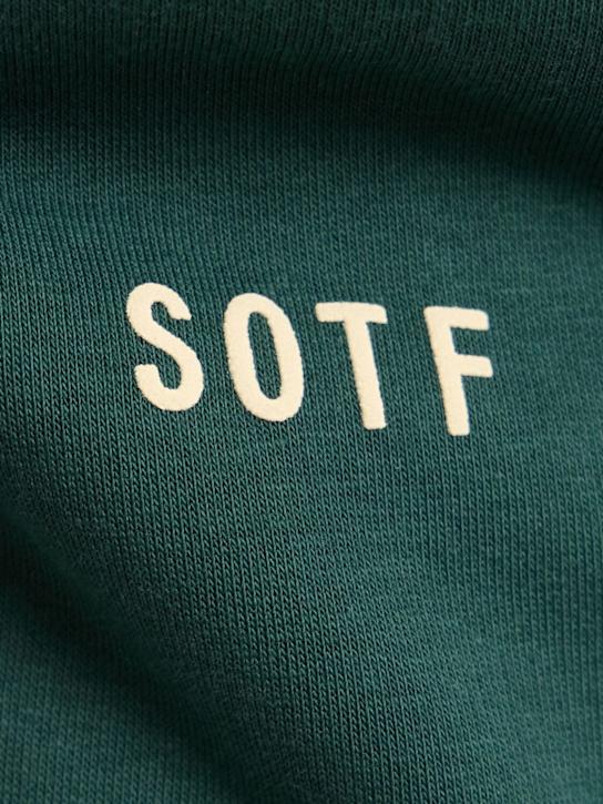 SOTF: コットン混紡スウェットパンツ - フォレストグリーン - men_1 | Luisa Via Roma