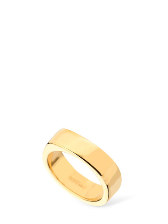 Toteme: Signature thin ring - Gold - women_0 | Luisa Via Roma