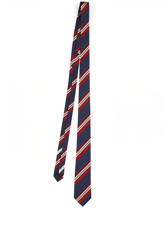 Valentino Garavani: Silk jacquard tie - men_0 | Luisa Via Roma
