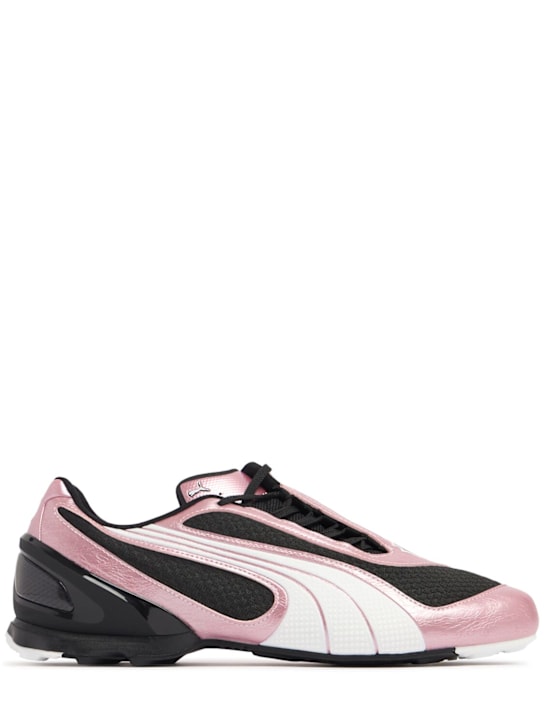 PUMA: V-S1 metallic sneakers - Puma Black/Pink - men_0 | Luisa Via Roma