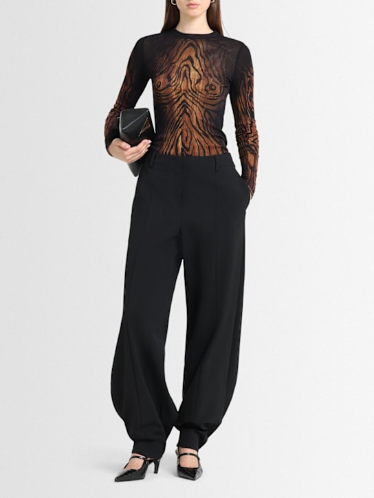 Jean Paul Gaultier: Tailoring pants - Black - women_1 | Luisa Via Roma