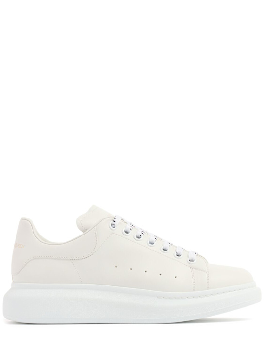 McQueen: Oversized leather sneakers - White - men_0 | Luisa Via Roma