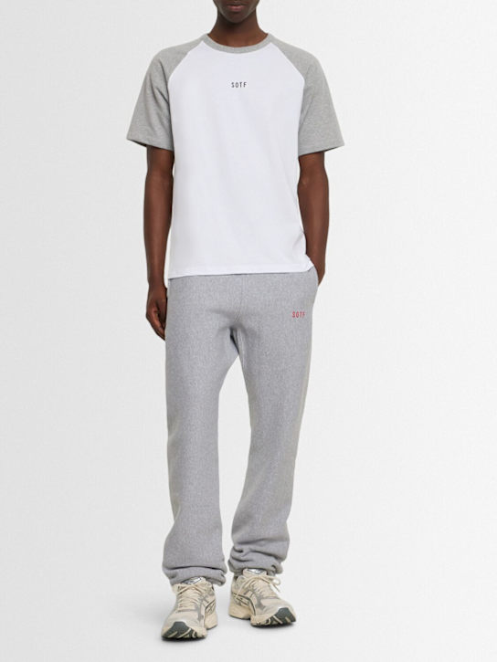 SOTF: T-Shirt mit Baseballlogo - Weiß/ Grau - men_1 | Luisa Via Roma