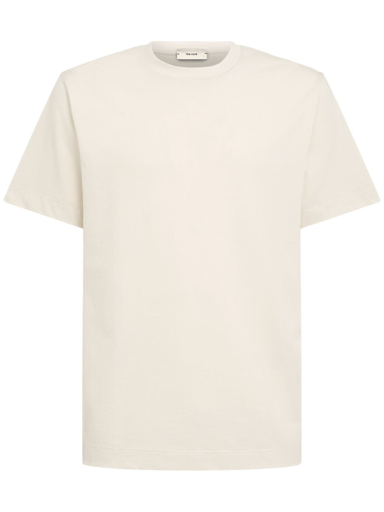 The Core: Classic cotton jersey t-shirt - Beige - men_0 | Luisa Via Roma