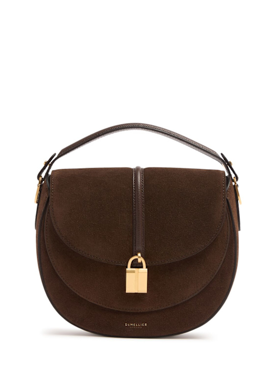 DeMellier: Siena suede Saddle bag - women_0 | Luisa Via Roma
