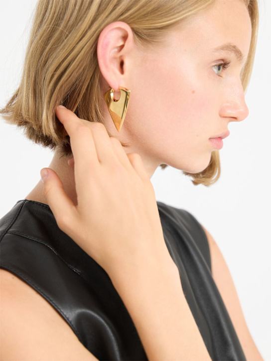 McQueen: Arrow brass earrings - women_1 | Luisa Via Roma