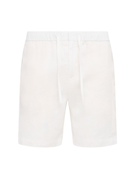 Frescobol Carioca: Felipe linen blend shorts - men_0 | Luisa Via Roma