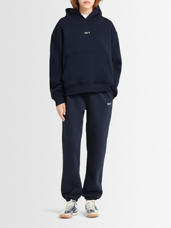 SOTF: Cotton blend hoodie - Navy - women_1 | Luisa Via Roma