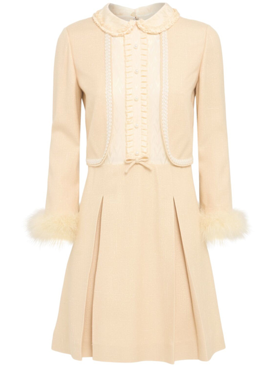 Valentino: Vestito corto in viscosa - women_0 | Luisa Via Roma