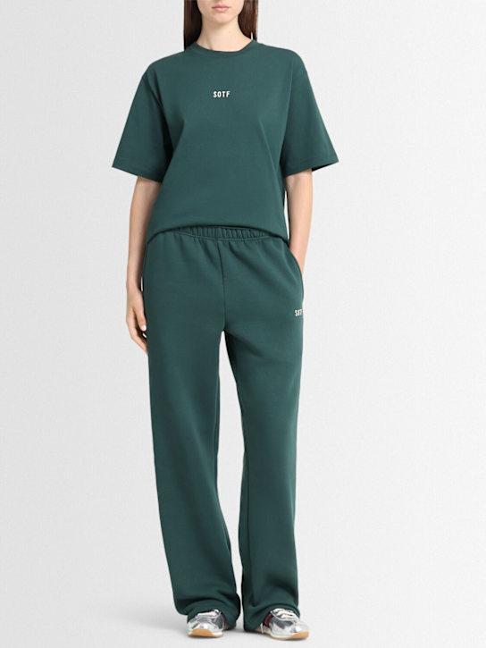 SOTF: 코튼 혼방 스웻팬츠 - 녹색 - women_1 | Luisa Via Roma