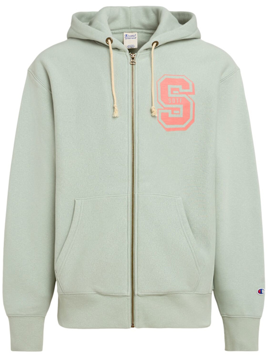 Full-zip sweatshirt hoodie - Thumbnail 1