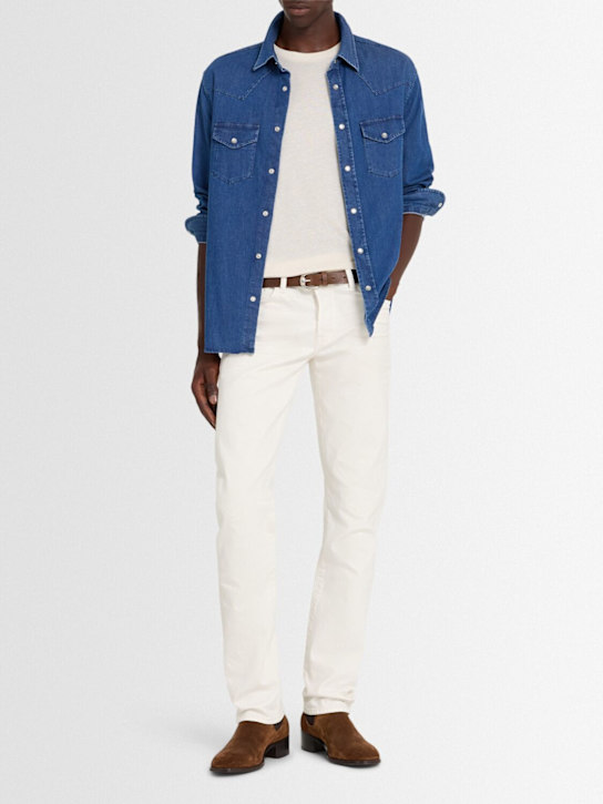 Tom Ford: Selvedge denim rip-and-repair jeans - men_1 | Luisa Via Roma