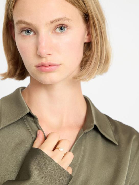 Lil Milan: Portami Via 9kt gold & pearl ring - women_1 | Luisa Via Roma