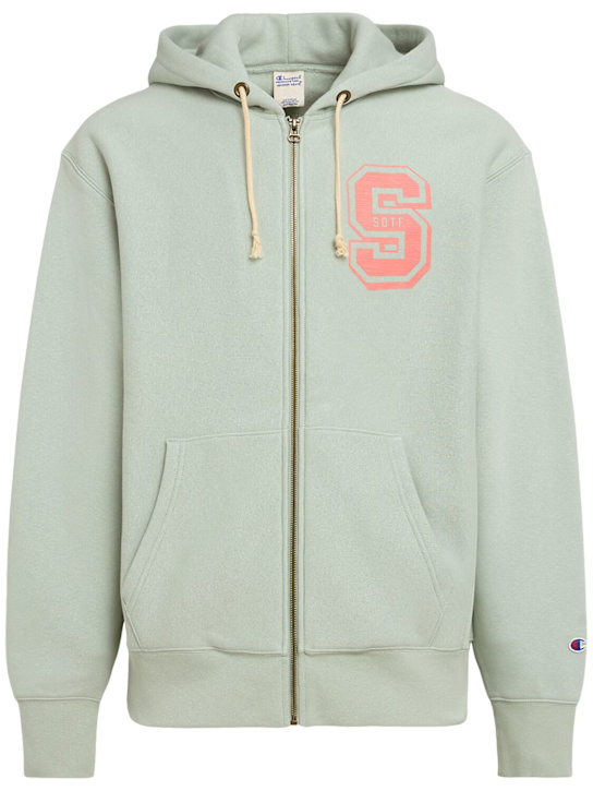 Full-zip sweatshirt hoodie - Thumbnail 1