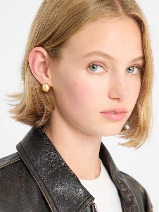 Toteme: Pebble stud earrings - Gold - women_1 | Luisa Via Roma