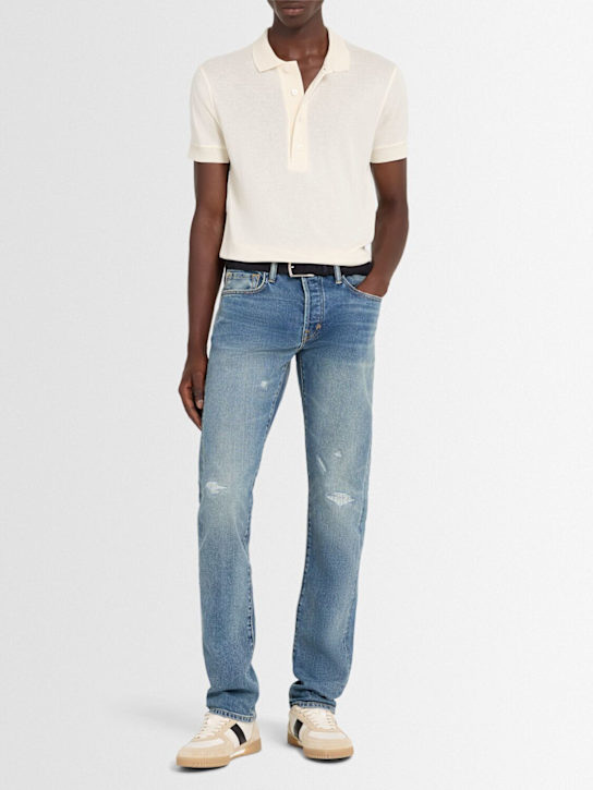 Tom Ford: Cotton blend polo - men_1 | Luisa Via Roma