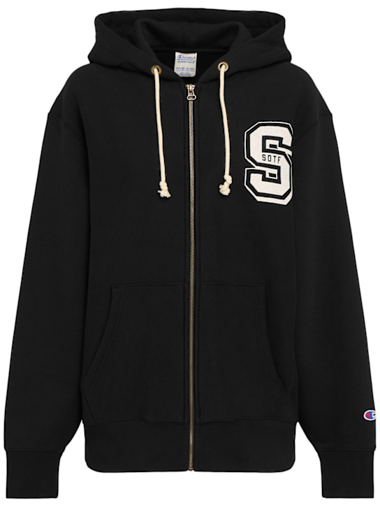 Full-zip sweatshirt hoodie - Thumbnail 1