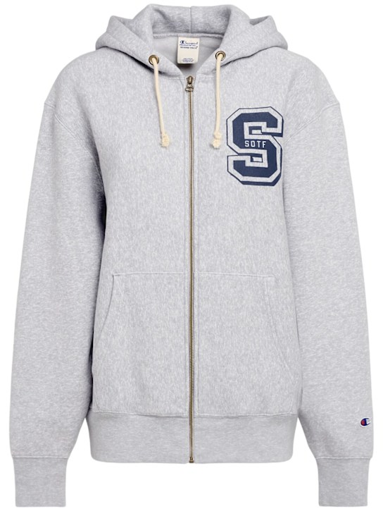 Full-zip sweatshirt hoodie - Thumbnail 1