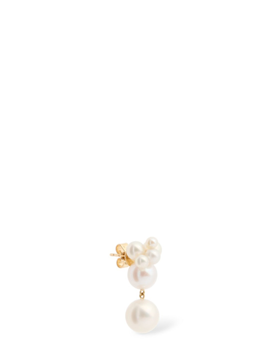 Sophie Bille Brahe: Bisou Perle 14ktゴールド＆パールシングルピアス - パール - women_0 | Luisa Via Roma