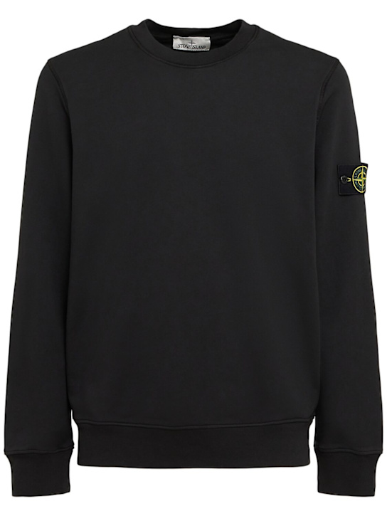 Stone Island: Cotton sweatshirt - men_0 | Luisa Via Roma