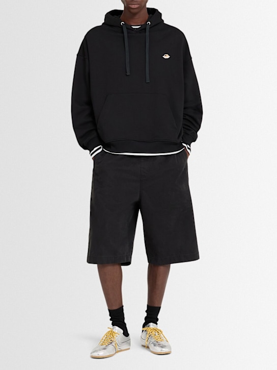 Fiorucci: Angel patch relaxed fit cotton hoodie - men_1 | Luisa Via Roma
